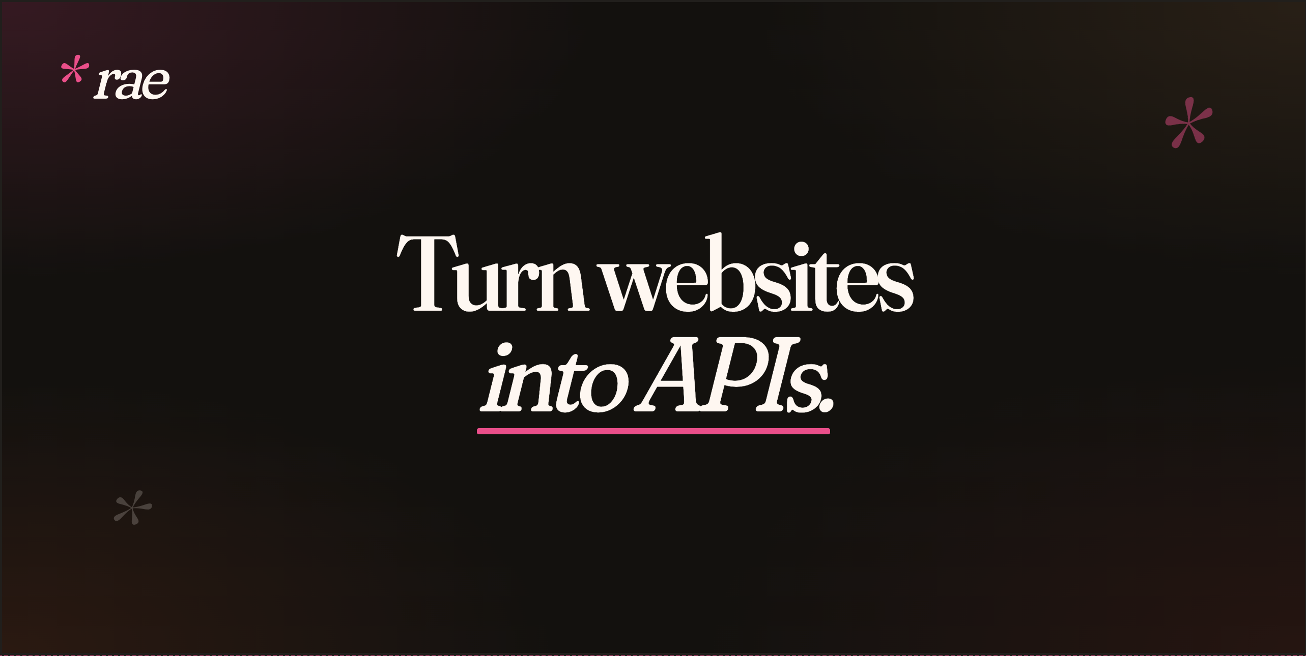 Turn websites into APIs · Reverse API Engineer